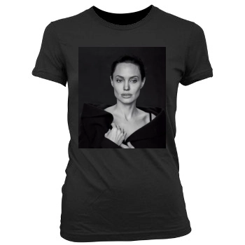 Angelina Jolie Women's Junior Cut Crewneck T-Shirt