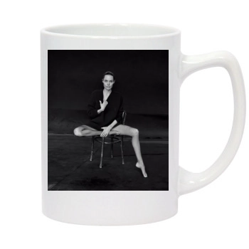 Angelina Jolie 14oz White Statesman Mug