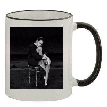 Angelina Jolie 11oz Colored Rim & Handle Mug