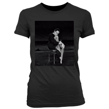 Angelina Jolie Women's Junior Cut Crewneck T-Shirt