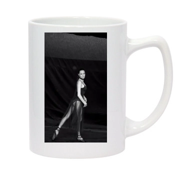 Angelina Jolie 14oz White Statesman Mug