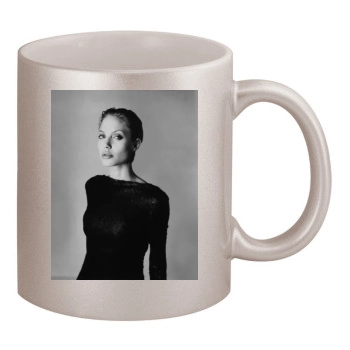 Angelina Jolie 11oz Metallic Silver Mug