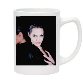 Angelina Jolie 14oz White Statesman Mug