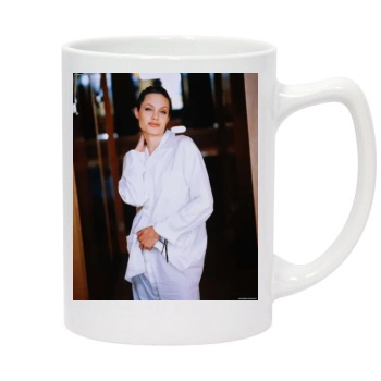 Angelina Jolie 14oz White Statesman Mug