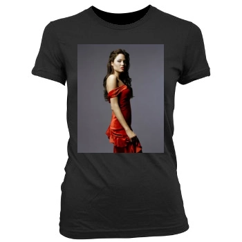 Angelina Jolie Women's Junior Cut Crewneck T-Shirt