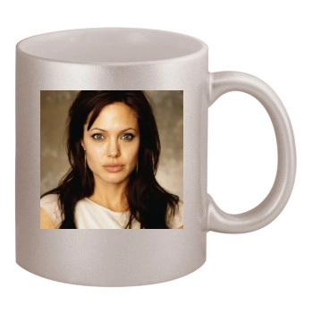 Angelina Jolie 11oz Metallic Silver Mug