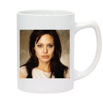 Angelina Jolie 14oz White Statesman Mug