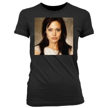 Angelina Jolie Women's Junior Cut Crewneck T-Shirt