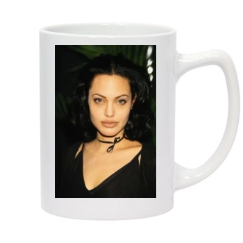 Angelina Jolie 14oz White Statesman Mug