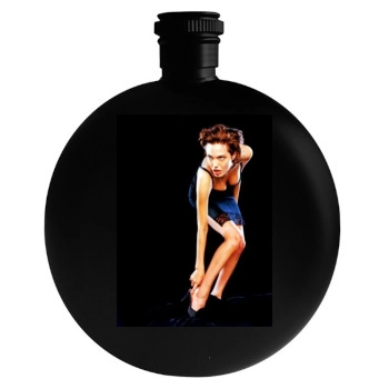 Angelina Jolie Round Flask