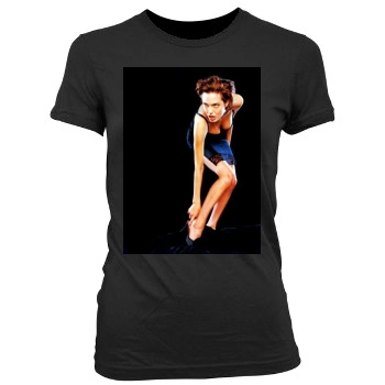 Angelina Jolie Women's Junior Cut Crewneck T-Shirt