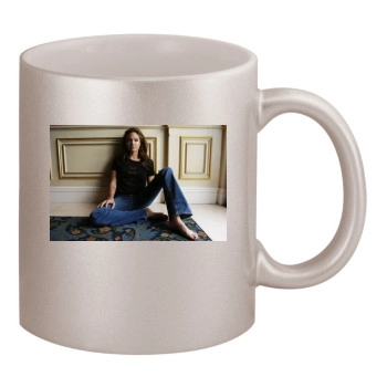 Angelina Jolie 11oz Metallic Silver Mug