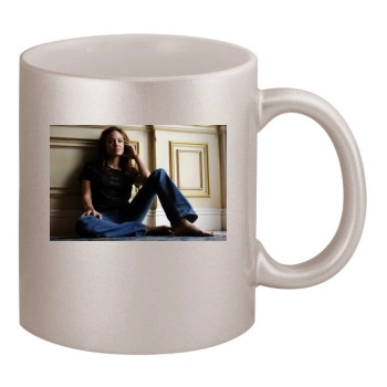 Angelina Jolie 11oz Metallic Silver Mug