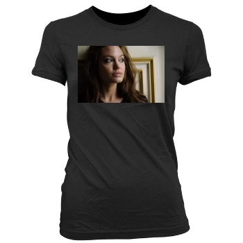 Angelina Jolie Women's Junior Cut Crewneck T-Shirt