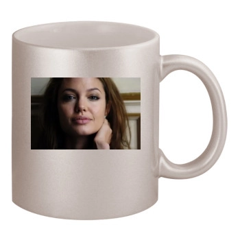 Angelina Jolie 11oz Metallic Silver Mug