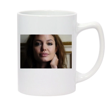 Angelina Jolie 14oz White Statesman Mug