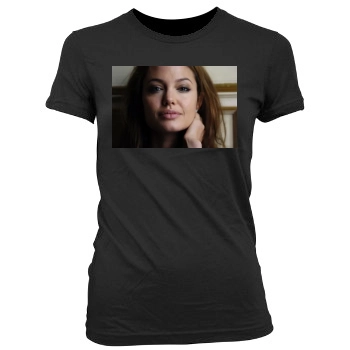 Angelina Jolie Women's Junior Cut Crewneck T-Shirt