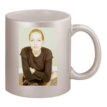 Angelina Jolie 11oz Metallic Silver Mug