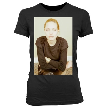 Angelina Jolie Women's Junior Cut Crewneck T-Shirt