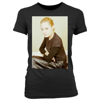 Angelina Jolie Women's Junior Cut Crewneck T-Shirt