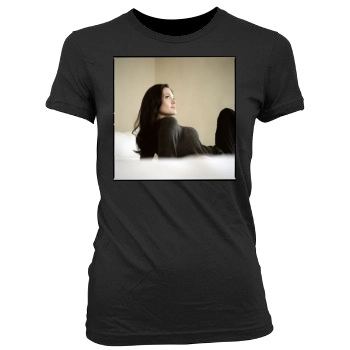 Angelina Jolie Women's Junior Cut Crewneck T-Shirt