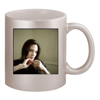 Angelina Jolie 11oz Metallic Silver Mug