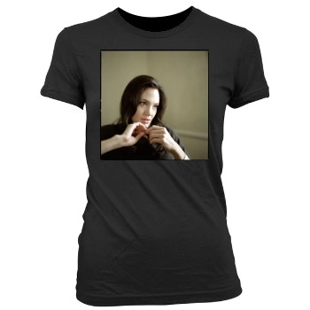 Angelina Jolie Women's Junior Cut Crewneck T-Shirt