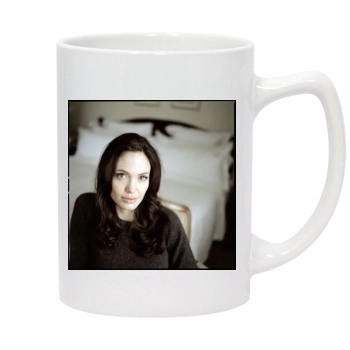 Angelina Jolie 14oz White Statesman Mug