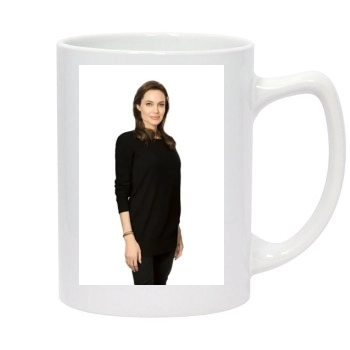 Angelina Jolie 14oz White Statesman Mug