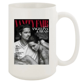 Angelina Jolie 15oz White Mug