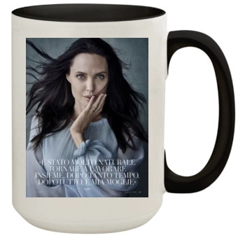 Angelina Jolie 15oz Colored Inner & Handle Mug