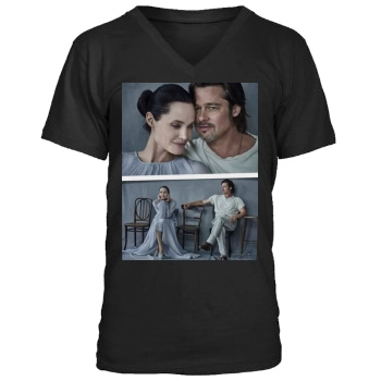 Angelina Jolie Men's V-Neck T-Shirt