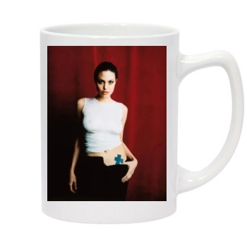 Angelina Jolie 14oz White Statesman Mug