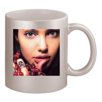 Angelina Jolie 11oz Metallic Silver Mug