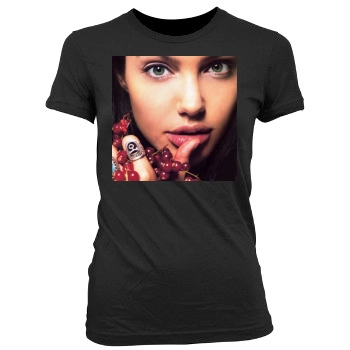 Angelina Jolie Women's Junior Cut Crewneck T-Shirt