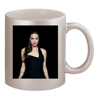 Angelina Jolie 11oz Metallic Silver Mug