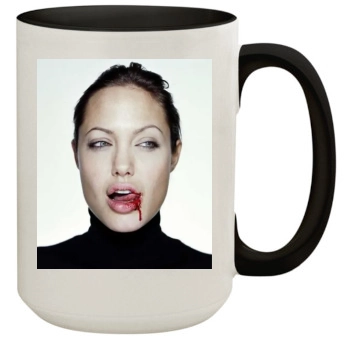 Angelina Jolie 15oz Colored Inner & Handle Mug