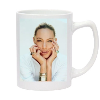 Angelina Jolie 14oz White Statesman Mug