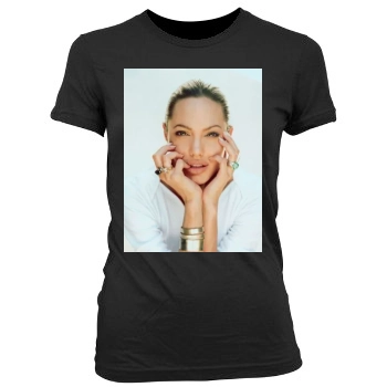 Angelina Jolie Women's Junior Cut Crewneck T-Shirt