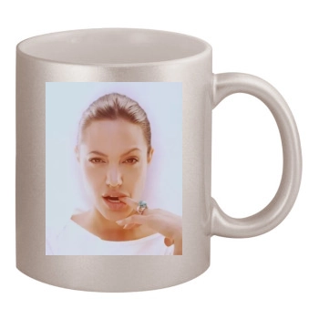 Angelina Jolie 11oz Metallic Silver Mug