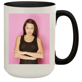 Angelina Jolie 15oz Colored Inner & Handle Mug