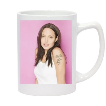 Angelina Jolie 14oz White Statesman Mug