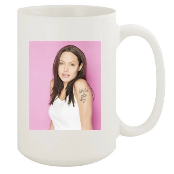 Angelina Jolie 15oz White Mug