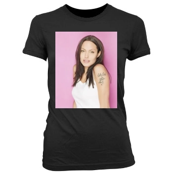 Angelina Jolie Women's Junior Cut Crewneck T-Shirt