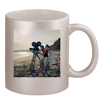 Angelina Jolie 11oz Metallic Silver Mug