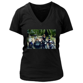 Angelina Jolie Women's Deep V-Neck TShirt