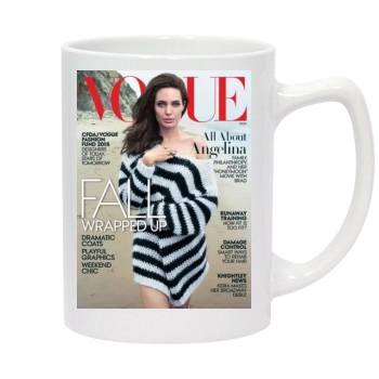 Angelina Jolie 14oz White Statesman Mug