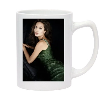 Angelina Jolie 14oz White Statesman Mug