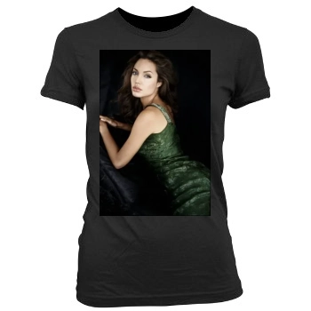 Angelina Jolie Women's Junior Cut Crewneck T-Shirt