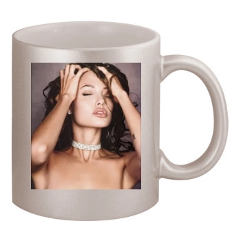 Angelina Jolie 11oz Metallic Silver Mug